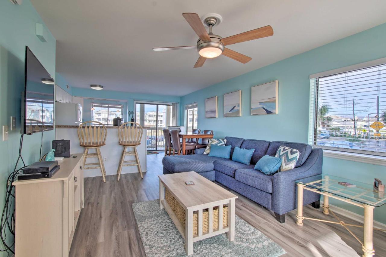 Ocean-View Condo With Deck, Steps To Carolina Beach! エクステリア 写真