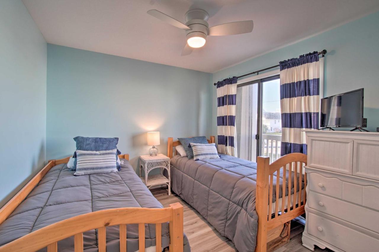 Ocean-View Condo With Deck, Steps To Carolina Beach! エクステリア 写真